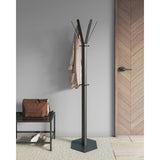 Gorillz Molto - Industriel - Porte-Manteau Sur Pied - 14 Patères - Noir - Métal