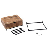 Cabinet de nuit Boîte de nuit en bois 45x45x35cm