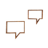 Étagère murale en bois de manguier avec design bulle