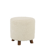 Détail du pouf J-Line, texture textile douce et confortable.