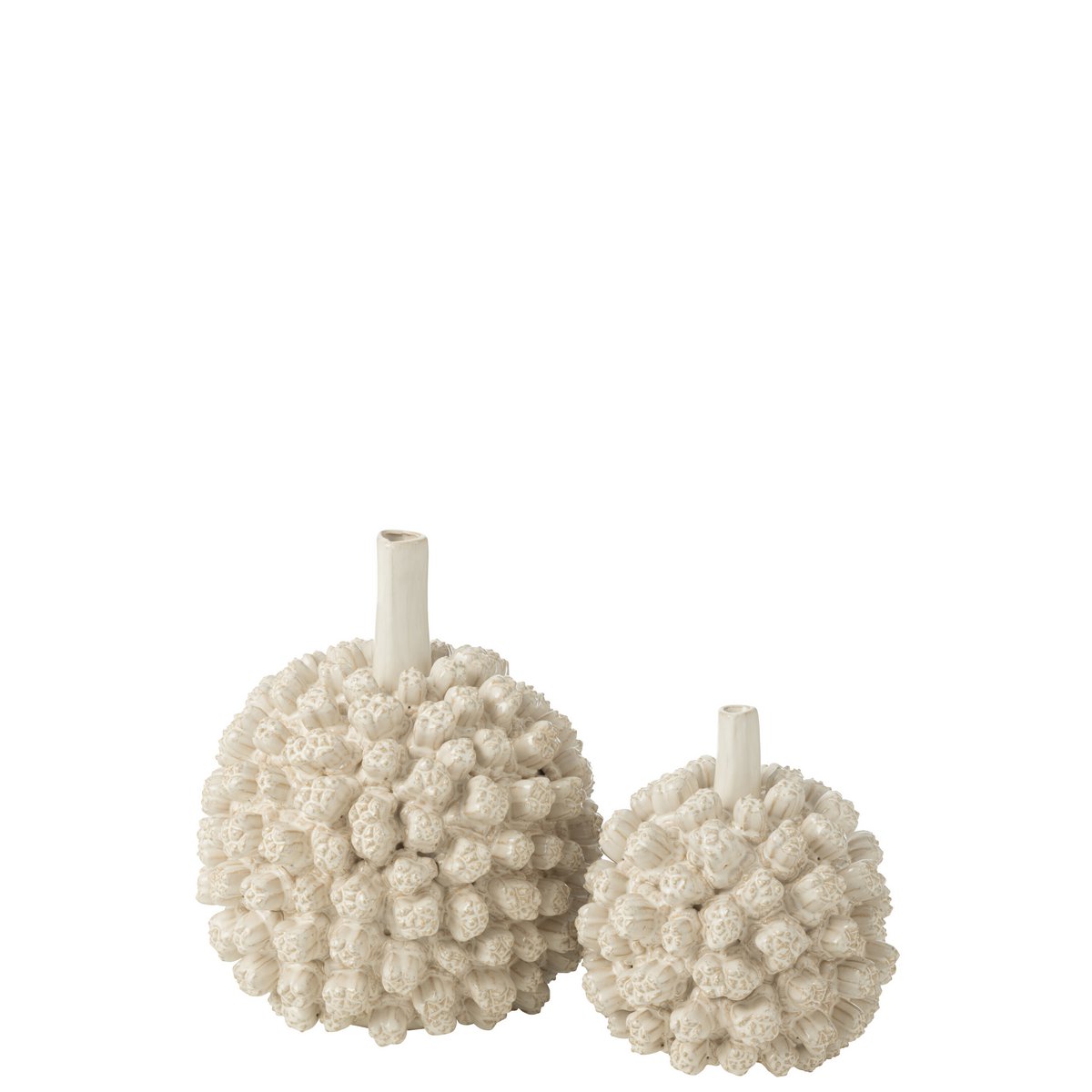 Vase Saki en céramique blanche, grand format, élégant et contemporain