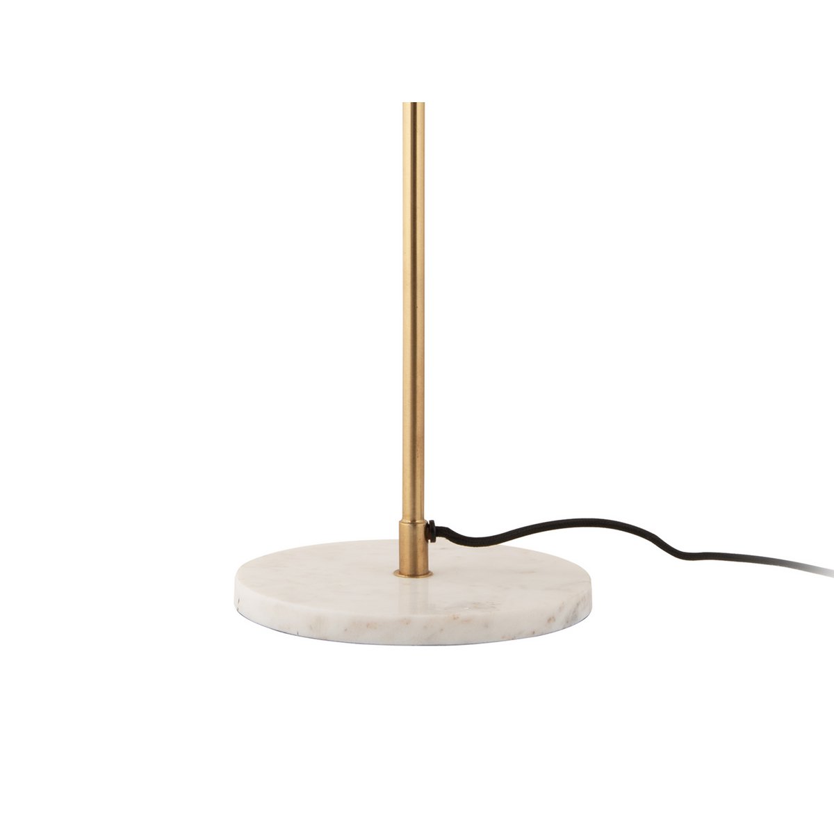 Détail de la lampe Waved Dome, finition dorée et ondulée