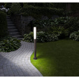 LED à l'extérieur des lampes "Flair" en métal et en plastique en anthracite, avec LED intégrée