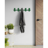Gorillz Incision - Porte-manteau - Porte-manteau mur - 10 Crochets pour porte-manteau - Métal - Vert