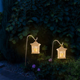 Lot de 2 piquets de sol extérieur LED "Lantern" blanc