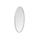 Miroir Richesse en métal gris avec design contemporain, diamètre 50 cm.