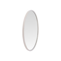 Miroir Richesse en métal gris avec design contemporain, diamètre 50 cm.