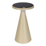 Lampe de table de batterie solaire "Palu" pour l'extérieur et à l'intérieur, en plastique en beige, 20 cm de haut