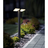 Base extérieure LED "Clair", en métal en anthracite, avec LED intégrée