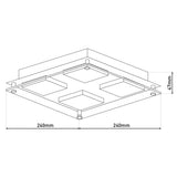 Plafond LED "Édimbourg"