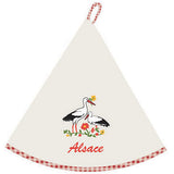 Essuie-mains rond Blom Alsace Ivoire Diamétre 60 cm