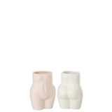 Pot de fleurs J-Line sur une table en bois