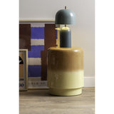 Tabouret Borrar en jaune, parfait comme siège ou table d'appoint
