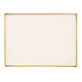 Table d'appoint blanc décoratif angulaire 40 h 45 cm table de lampe de la lampe canapée de la table en métal or