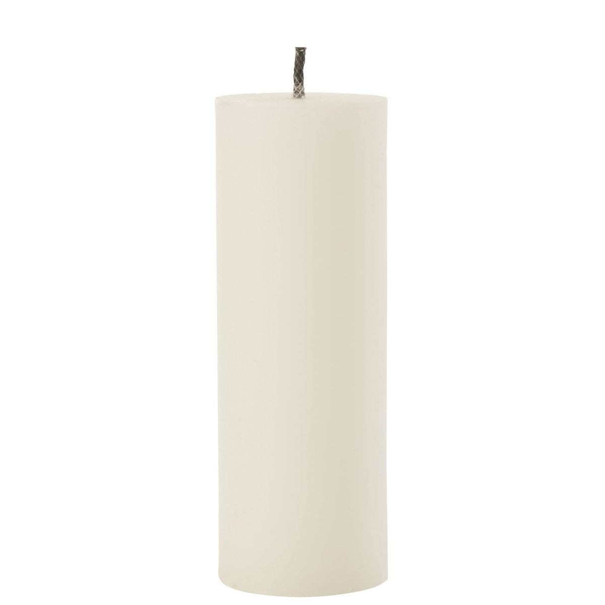 Bougie extérieure J-Line blanche, vue de face avec détails de texture