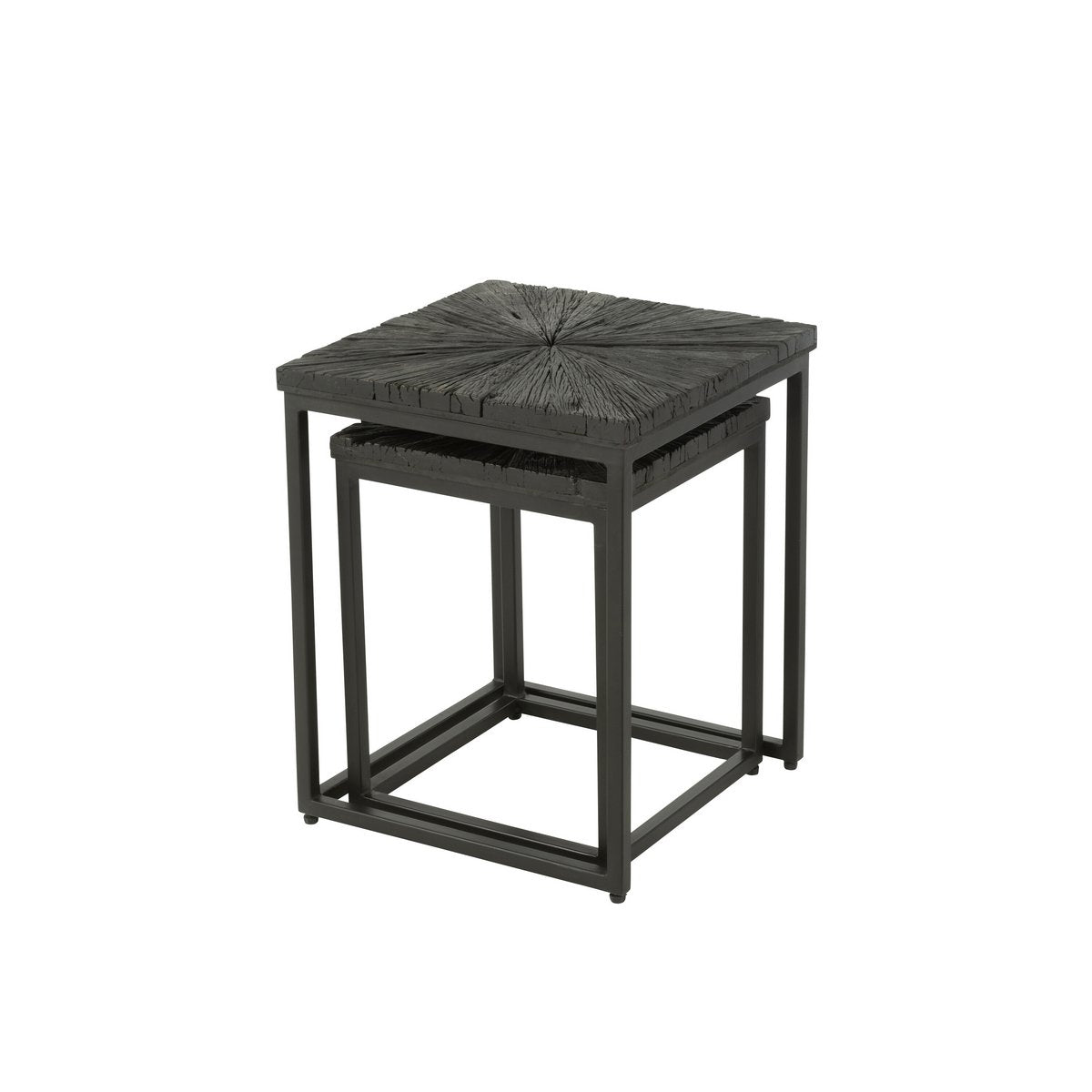 Table d'appoint Shanil en situation dans un salon moderne