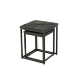 Table d'appoint Shanil en situation dans un salon moderne