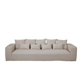 Housse Monaco Linen XL avec ses coussins, vue de côté.