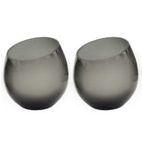 Lot de 2 photophores en verre gris