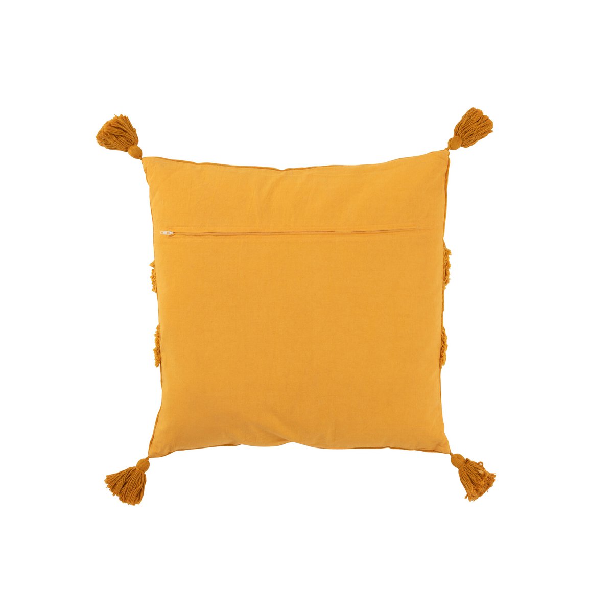 Détail du motif du coussin J-Line Motif U en coton corail
