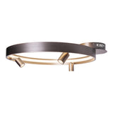 Plafond LED "Tristan", lampe à plafond métallique moderne et le plastique en vide en acier, les LED sont fermement installées. Avec environ. 58 cm Øthie Éclairage idéal pour le salon, la salle à manger ou la cuisine.
