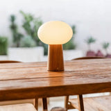 Lampe de table sans fil en bois marron clair Max
