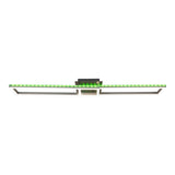 Lampe à plafond CCT LED + "BANTY" RVB-Backlight avec de nombreuses fonctions, 115 cm de long, y compris la télécommande