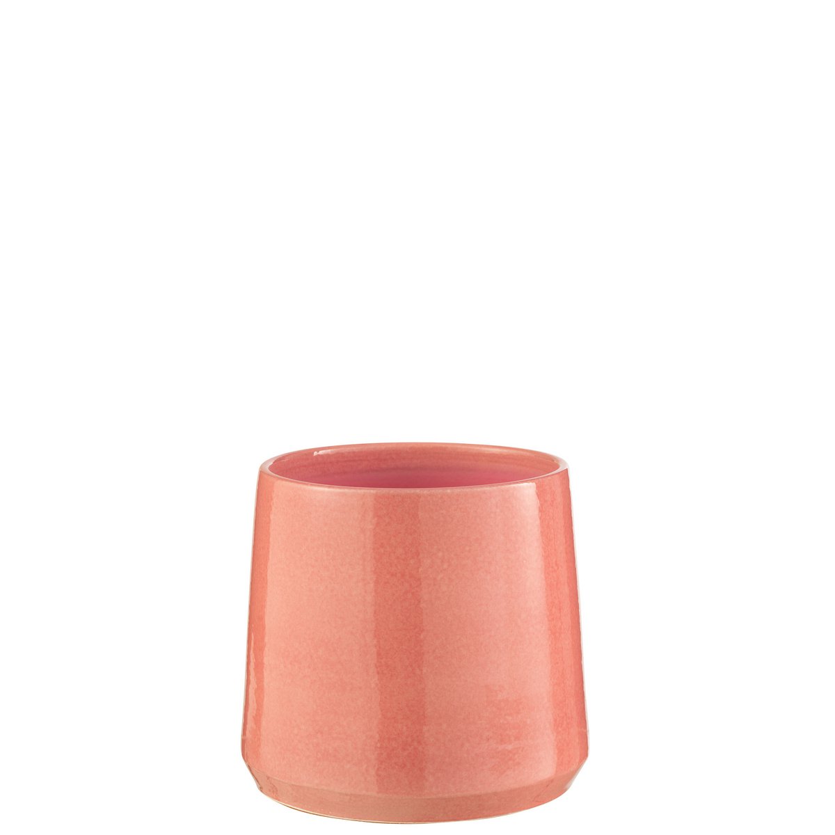Pot de fleurs J-Line en céramique rose, design moderne, diamètre 24 cm