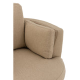 Fauteuil J-Line Beige, vue arrière avec dossier incliné