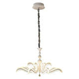 LED Crown "Ludwig" blanc Ø 66 cm, avec des LED fermement installées, métal en blanc