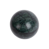 Statue Boule en Marbre Vert, vue d'ensemble élégante