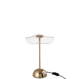 Lampe à poser J-Line LED Fleur - métal/plastique - or - petite