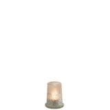 Photophore J-Line Sucre - verre - blanc - petit