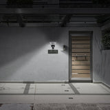 Lampe murale extérieure solaire LED "Nora", pour l'extérieur, lampe murale - métal et plastique en noir, avec LED intégré