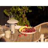 Lampe LED Ramsey beige, détail du matériau en acier