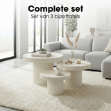 Table d'appoint Lux Blanc cassé