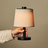Lampe rechargeable en bois noir Rover