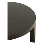 Détail du bois de manguier noir mat de la table basse J-Line