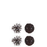 J-Line Ball Hanger Rond Corail - Décoration marron en plastique