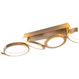 LETH LED LED LETH "STELARI" 100 cm en métal en plastique en acier et en plastique blanc, avec des LED fermement intégrées, du plafond pour le salon ou du bureau