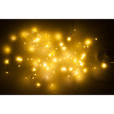 Détail des LED blanc chaud sur la guirlande de Noël 9m