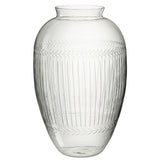 Vase J-Line en verre transparent de 61 cm, élégant et moderne