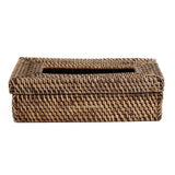 La Boîte à Mouchoirs Classique en Rotin - Brun Naturel