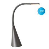 Vue de la lampe de table à LED Alf avec fonction tactile et sortie USB