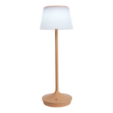 Lampe de batterie solaire "Emmi" 38 cm de haut, parapluie Ø 13 cm, métal en plastique d'amande et blanc, pour la zone extérieure, cct.