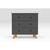 Détail des tiroirs de la commode Moebilia avec trous pour les doigts