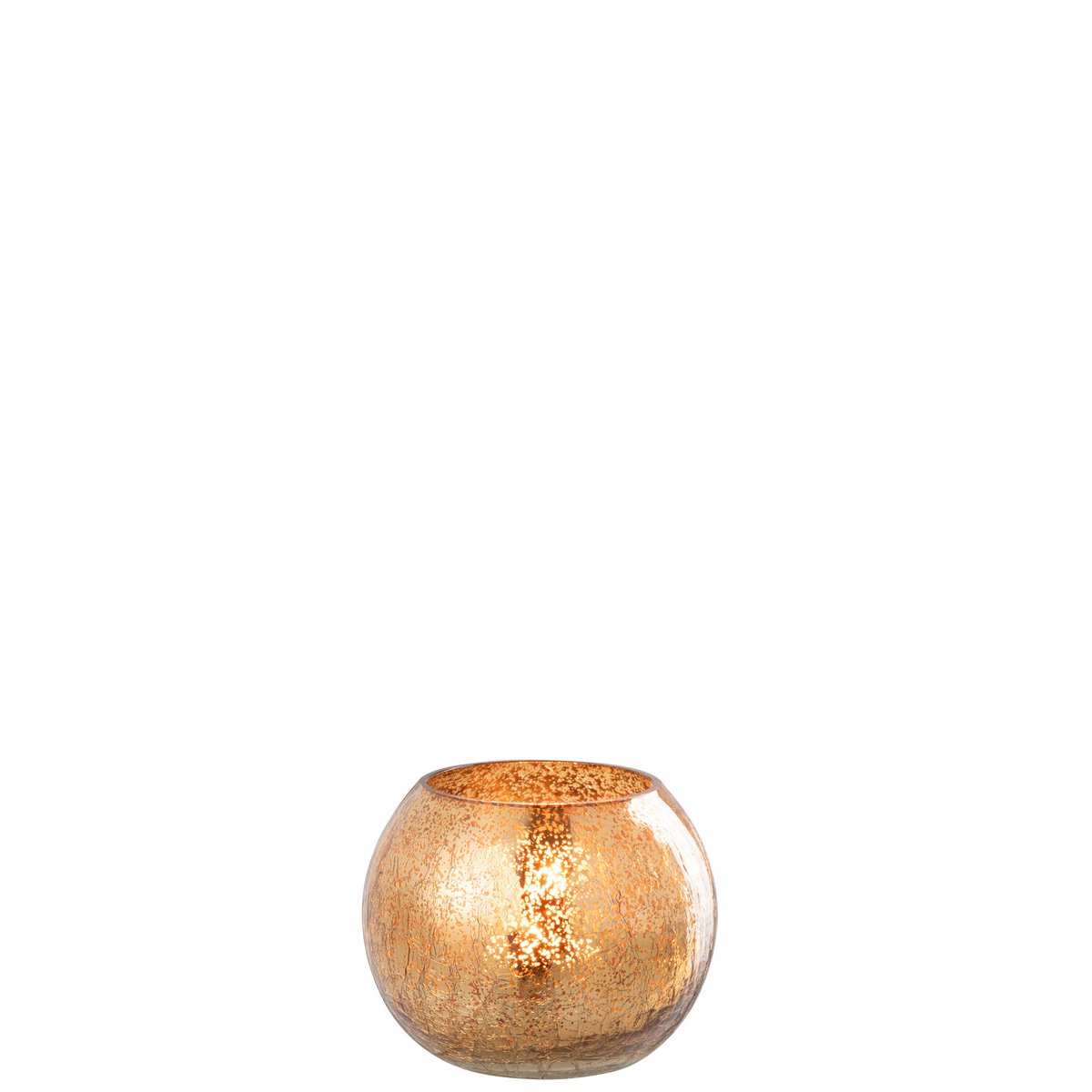 Photophore J-Line Ball Craquelé - mise en scène décorative