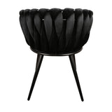 Chaise Wave noire (Lot de 2)