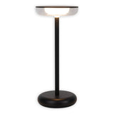 «Pasi» de tablette sans fil pour l'extérieur et à l'intérieur, en métal et en plastique en noir, dimmable, avec une fonction tactile et mémoire, environ. 26 cm de haut