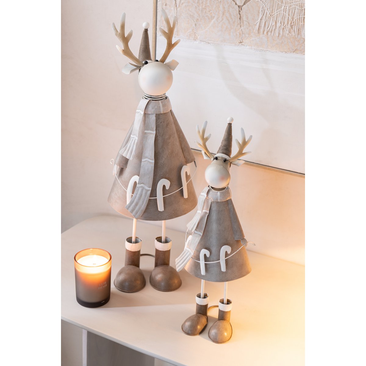 Détail du Candystick Metal Grey Grand - Design contemporain